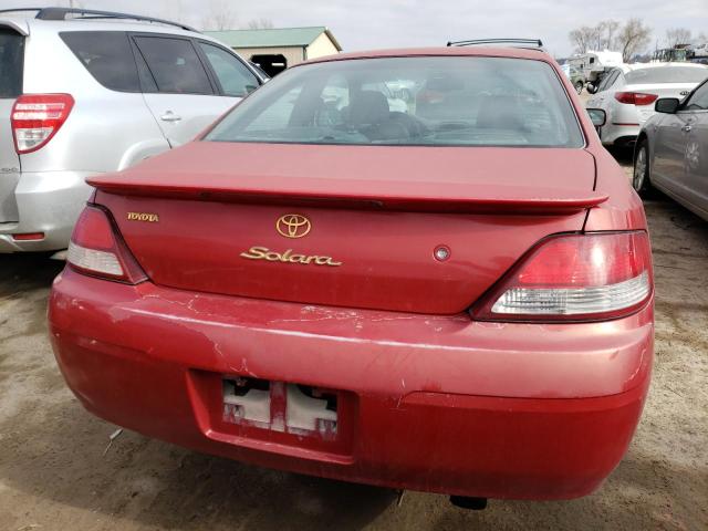 2T1CF28P0YC390611 - 2000 TOYOTA CAMRY SOLA SE RED photo 6