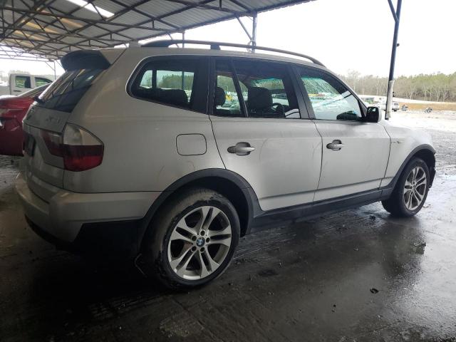 WBXPC93497WF16234 - 2007 BMW X3 3.0SI SILVER photo 3