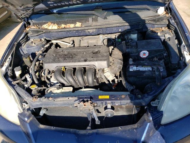 2T1KR32E35C449842 - 2005 TOYOTA COROLLA MA XR BLUE photo 11