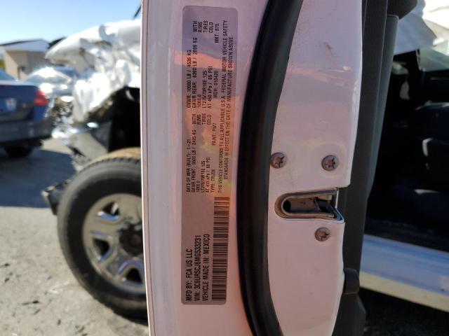 3C6UR5CJ6MG533231 - 2021 RAM 2500 TRADESMAN თეთრი ფოტო 12