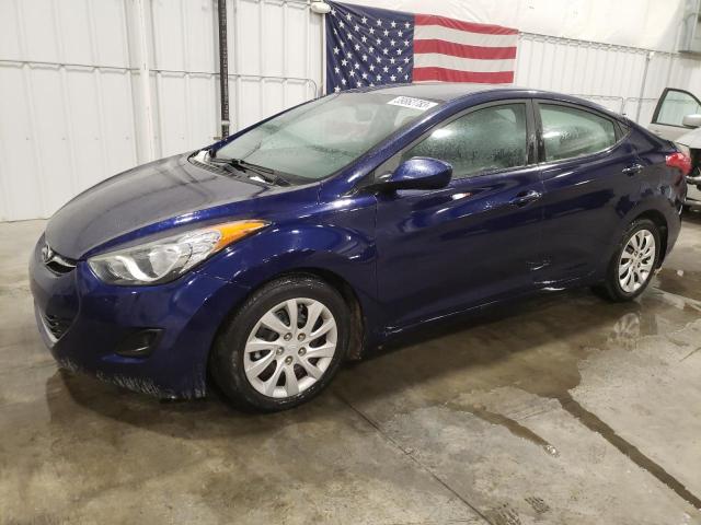 5NPDH4AE4DH176215 - 2013 HYUNDAI ELANTRA GLS BLUE photo 1