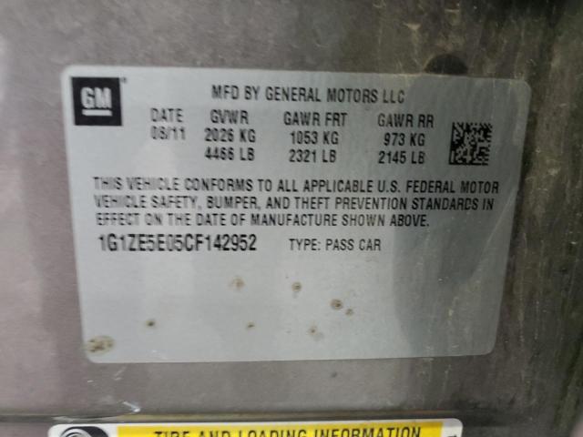 1G1ZE5E05CF142952 - 2012 CHEVROLET MALIBU LTZ ყავისფერი ფოტო 13