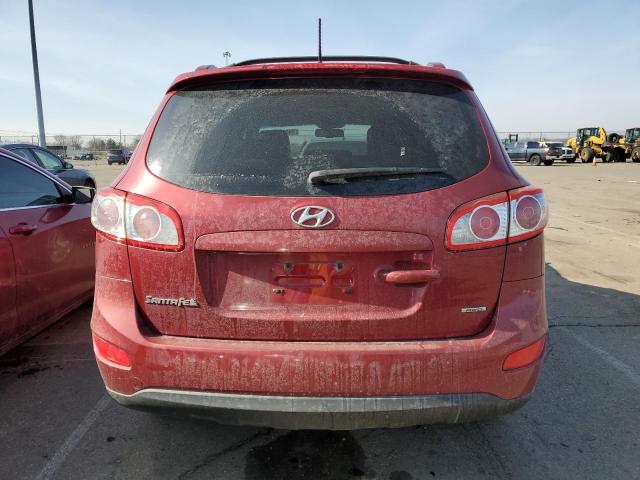 5XYZHDAGXCG108031 - 2012 HYUNDAI SANTA FE SE RED photo 6