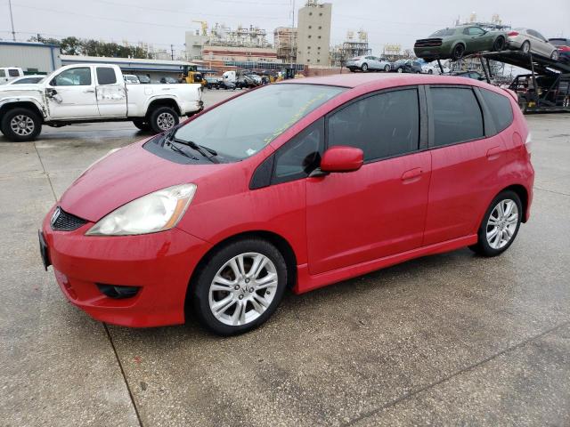 JHMGE87409S023186 - 2009 HONDA FIT SPORT RED photo 1