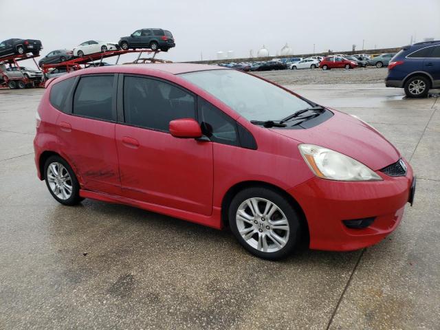 JHMGE87409S023186 - 2009 HONDA FIT SPORT RED photo 4