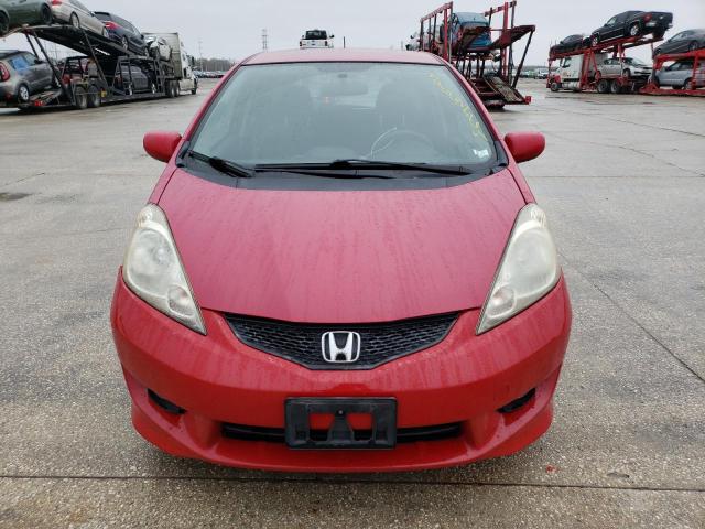 JHMGE87409S023186 - 2009 HONDA FIT SPORT RED photo 5