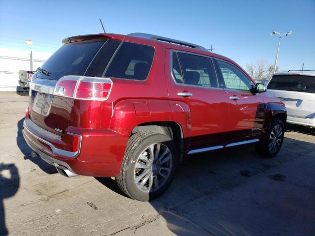 2GKFLVE35G6327579 - 2016 GMC TERRAIN DENALI RED photo 3