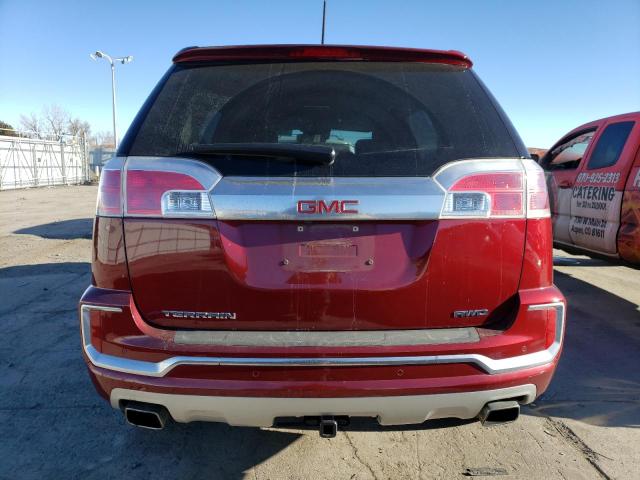 2GKFLVE35G6327579 - 2016 GMC TERRAIN DENALI RED photo 6