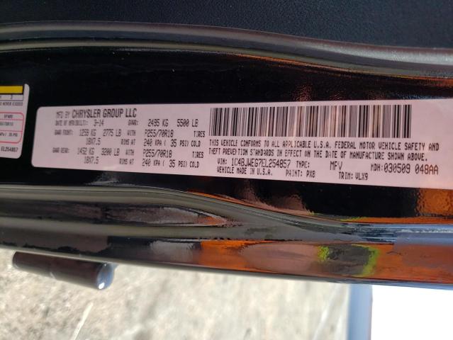 1C4BJWEG7EL254857 - 2014 JEEP WRANGLER U SAHARA BLACK photo 13