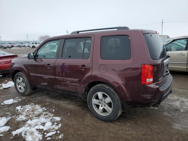 5FNYF4H54BB043818 - 2011 HONDA PILOT EXL MAROON photo 2