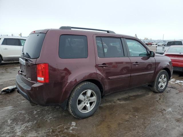 5FNYF4H54BB043818 - 2011 HONDA PILOT EXL MAROON photo 3