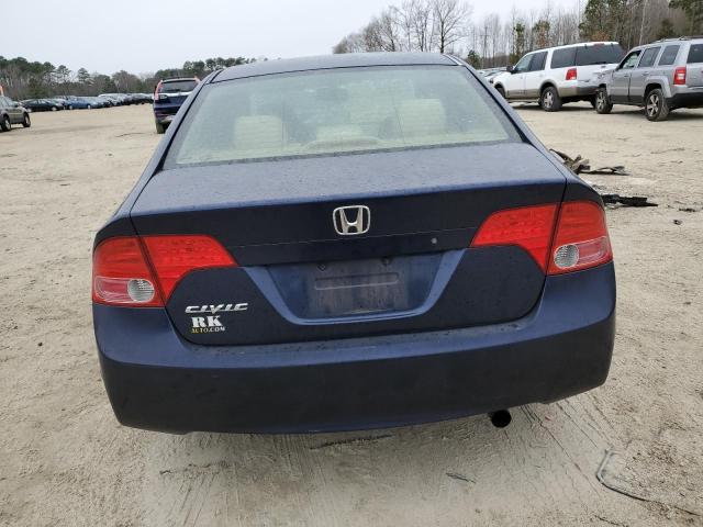 1HGFA16856L092225 - 2006 HONDA CIVIC EX BLUE photo 6