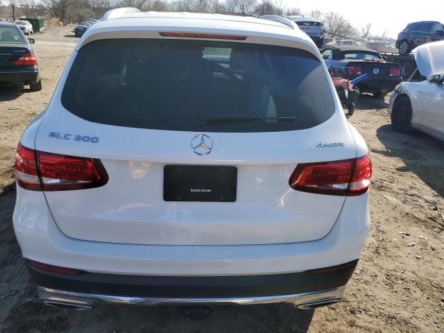 WDC0G4KB3JV024163 - 2018 MERCEDES-BENZ GLC 300 4MATIC WHITE photo 6