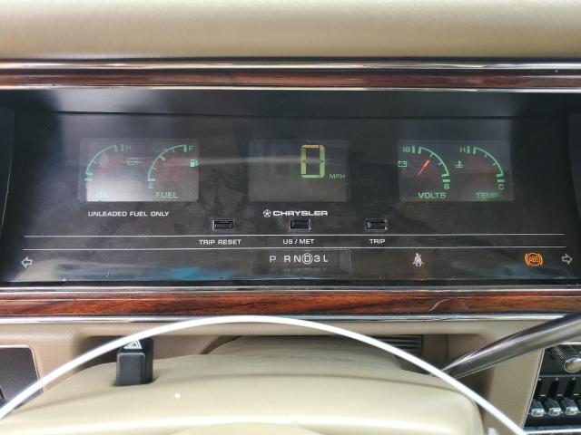 1C3XV56L9ND775237 - 1992 CHRYSLER IMPERIAL Mavi foto 9