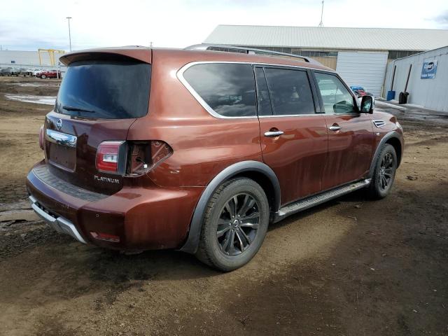 JN8AY2NE8H9700180 - 2017 NISSAN ARMADA PLATINUM BROWN photo 3