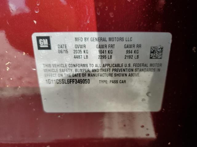 1G11C5SL6FF349050 - 2015 CHEVROLET MALIBU 1LT 棕色 照片 12