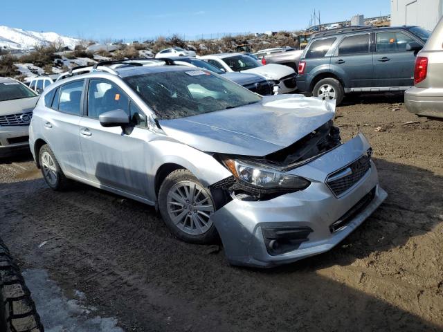 4S3GTAB61J3747233 - 2018 SUBARU IMPREZA PREMIUM SILVER photo 4