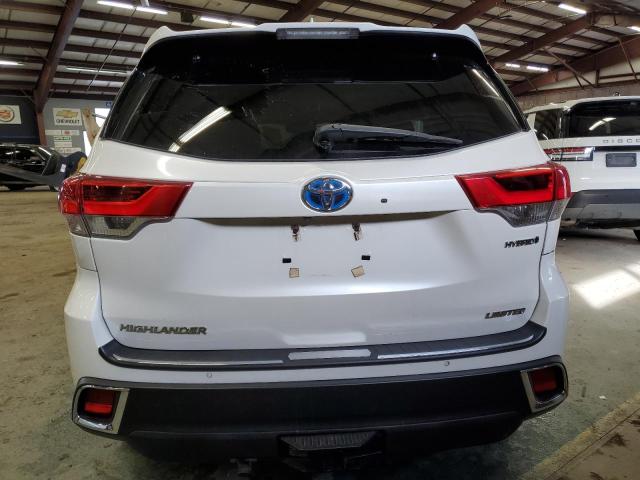 5TDDGRFH3KS059039 - 2019 TOYOTA HIGHLANDER HYBRID LIMITED WHITE photo 6