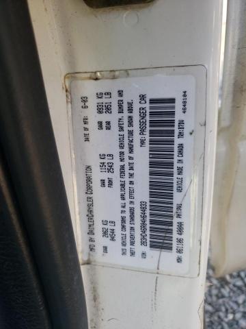 2B3HD46R04H644833 - 2004 DODGE INTREPID SE WHITE photo 13