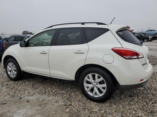 JN8AZ1MW6DW301782 - 2013 NISSAN MURANO S WHITE photo 2