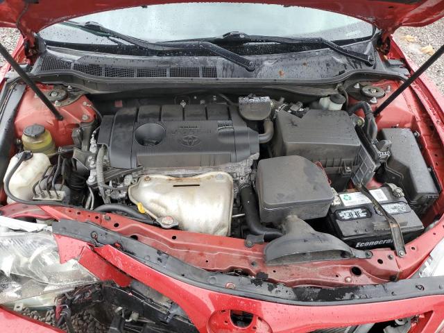 4T1BF3EK6BU635881 - 2011 TOYOTA CAMRY BASE RED photo 11