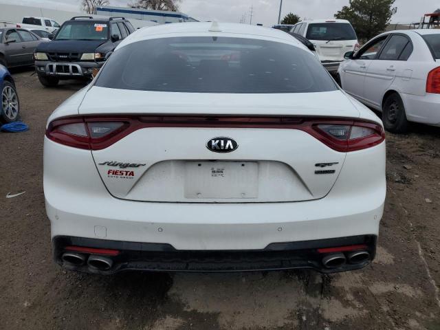 KNAE45LC5K6055201 - 2019 KIA STINGER GT1 WHITE photo 6