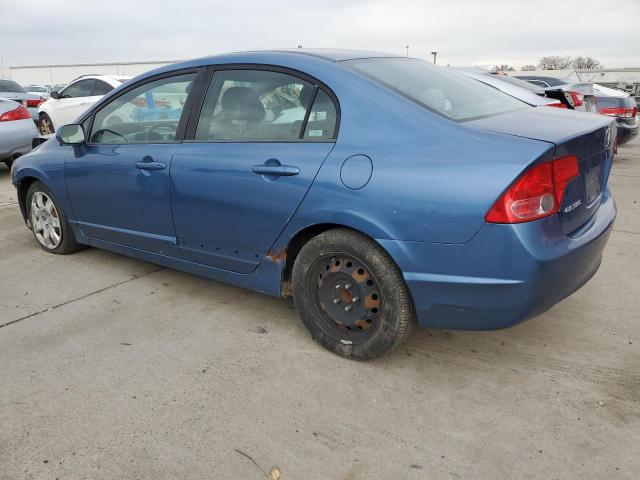 1HGFA16557L124744 - 2007 HONDA CIVIC LX BLUE photo 2