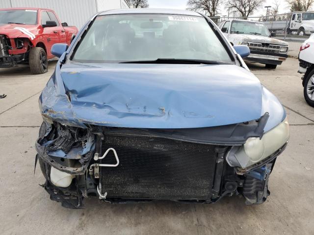 1HGFA16557L124744 - 2007 HONDA CIVIC LX BLUE photo 5