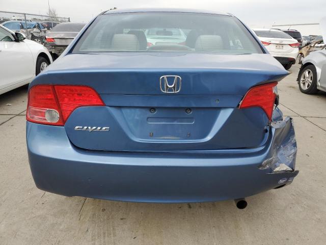 1HGFA16557L124744 - 2007 HONDA CIVIC LX BLUE photo 6