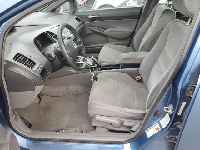 1HGFA16557L124744 - 2007 HONDA CIVIC LX BLUE photo 7