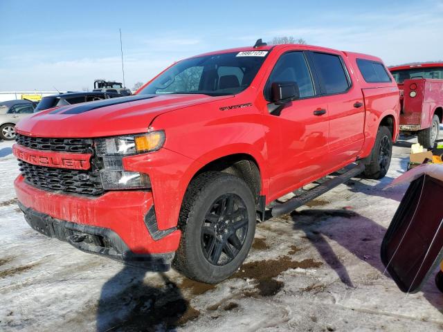 1GCPYBEK0MZ402180 - 2021 CHEVROLET SILVERADO K1500 CUSTOM RED photo 1