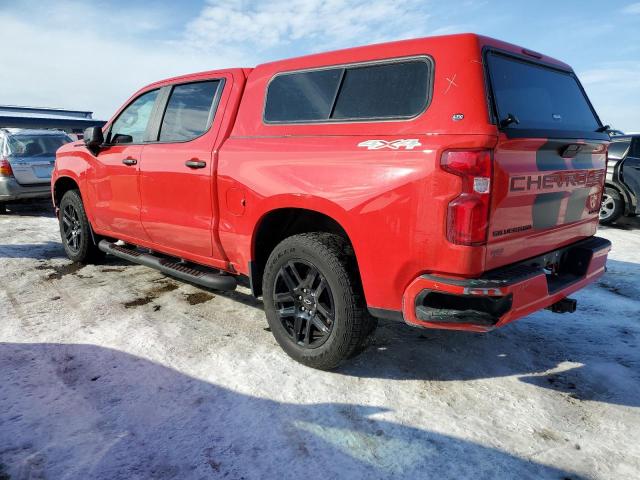 1GCPYBEK0MZ402180 - 2021 CHEVROLET SILVERADO K1500 CUSTOM RED photo 2