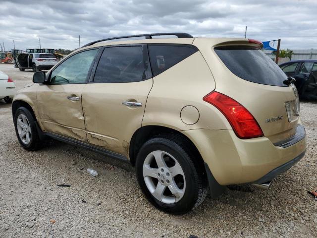 JN8AZ08W73W235973 - 2003 NISSAN MURANO SL BEIGE photo 2