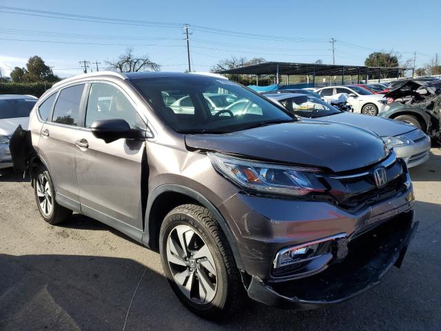 5J6RM4H9XGL067777 - 2016 HONDA CR-V TOURING GRAY photo 4