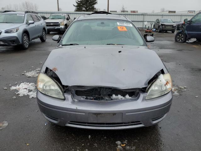 1FAFP56U57A134381 - 2007 FORD TAURUS SEL SILVER photo 5