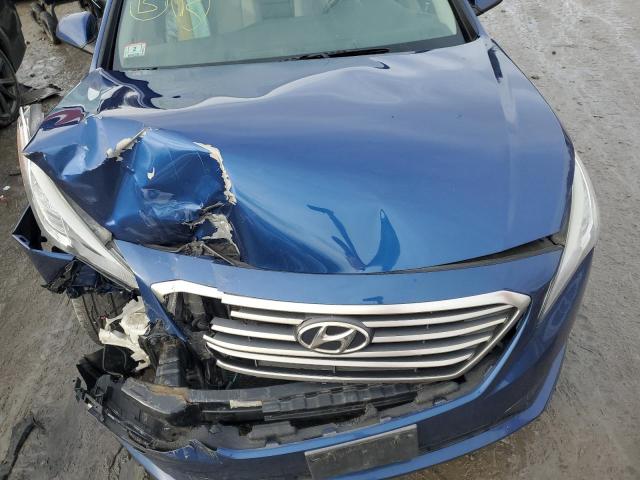 5NPE24AF1FH064943 - 2015 HYUNDAI SONATA SE BLUE photo 11