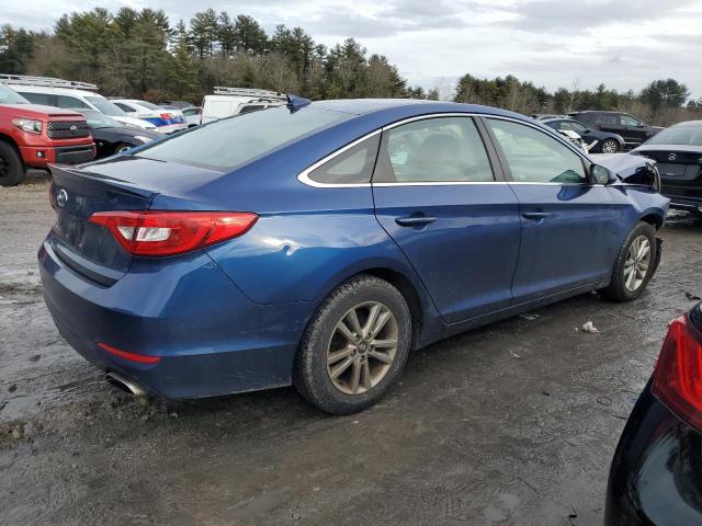 5NPE24AF1FH064943 - 2015 HYUNDAI SONATA SE BLUE photo 3