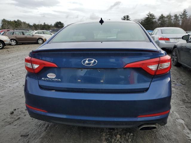 5NPE24AF1FH064943 - 2015 HYUNDAI SONATA SE BLUE photo 6