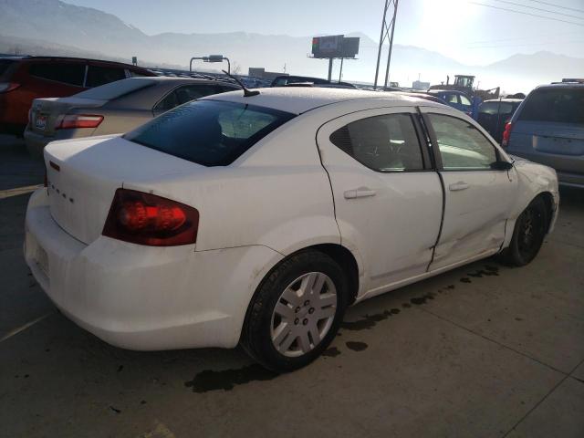 1C3CDZAB5EN169435 - 2014 DODGE AVENGER SE WHITE photo 3