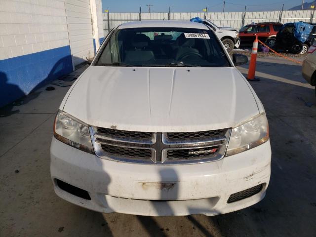 1C3CDZAB5EN169435 - 2014 DODGE AVENGER SE WHITE photo 5