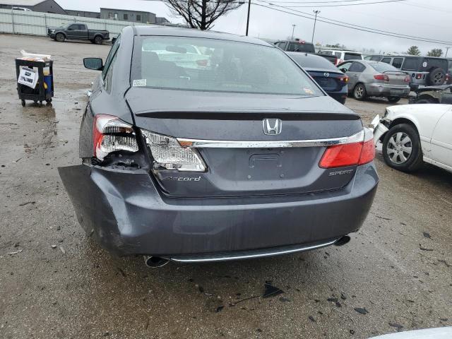 1HGCR2E52EA009434 - 2014 HONDA ACCORD SPORT GRAY photo 6