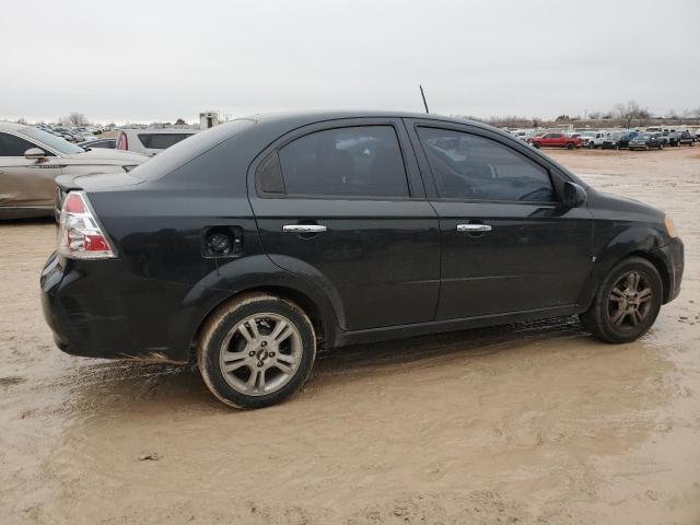 KL1TG56E59B657605 - 2009 CHEVROLET AVEO LT BLACK photo 3