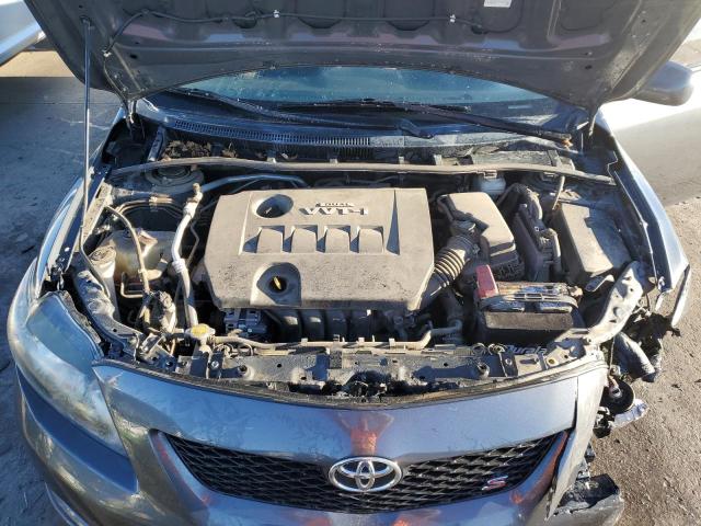 2T1BU4EE3AC445574 - 2010 TOYOTA COROLLA BASE CHARCOAL photo 11