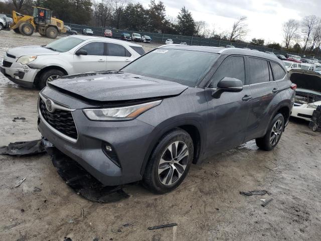 5TDGZRAH4LS009136 - 2020 TOYOTA HIGHLANDER XLE GRAY photo 1