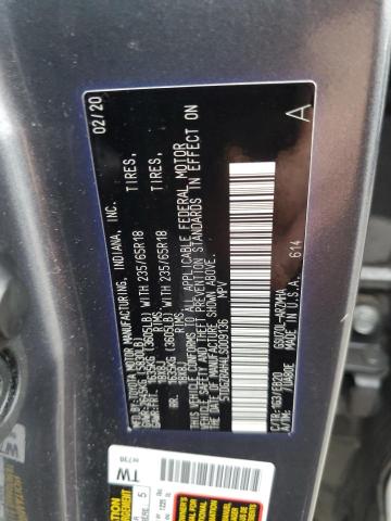 5TDGZRAH4LS009136 - 2020 TOYOTA HIGHLANDER XLE GRAY photo 13