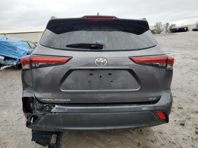 5TDGZRAH4LS009136 - 2020 TOYOTA HIGHLANDER XLE GRAY photo 6