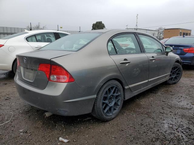 2HGFA16527H309556 - 2007 HONDA CIVIC LX CHARCOAL photo 3