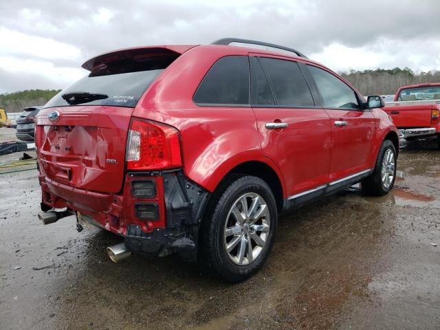 2FMDK3JC0BBB40391 - 2011 FORD EDGE SEL RED photo 3