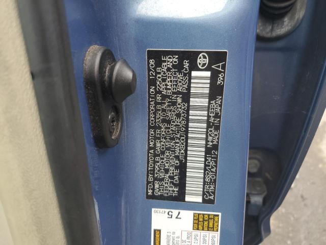 JTDKB20U197873732 - 2009 TOYOTA PRIUS BLUE photo 12