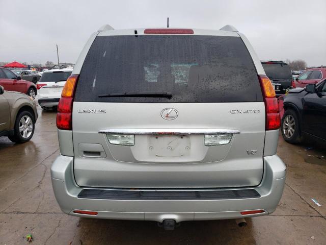 JTJBT20XX30002509 - 2003 LEXUS GX 470 SILVER photo 6